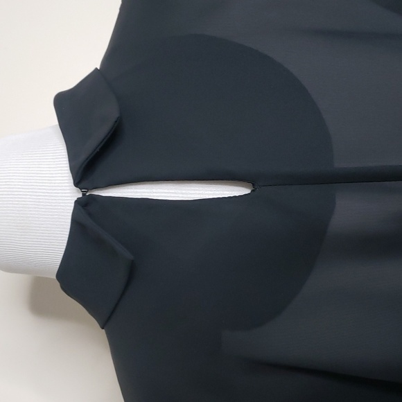 Vintage Chel'sea L'td. belted dress size 14 Made in the USA Black - Picture 6 of 11